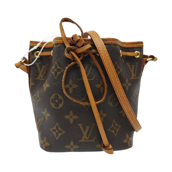 NÉONOÉ Nano Monogram Coated Canvas Brown