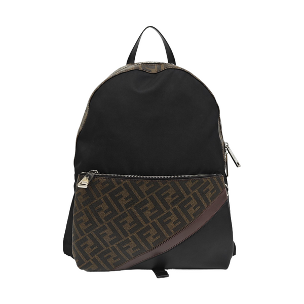 Coated Canvas Backpack Black