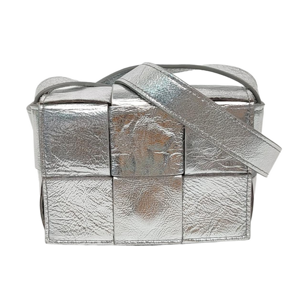 Cassette Mini Calfskin Silver