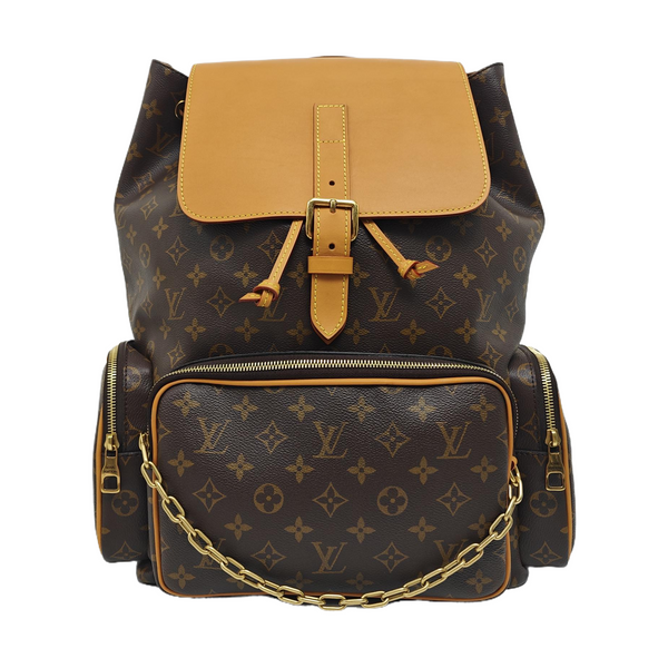 TRIO Monogram Coated Canvas Brown