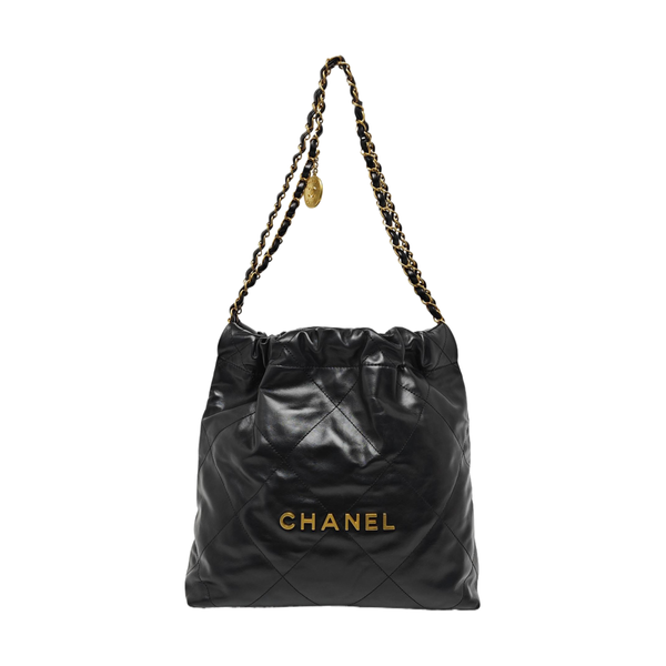 CHANEL 22 Small Quilted Calfskin Black