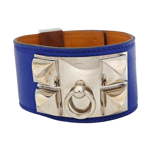 Collier De Chien Metal Blue Bangle