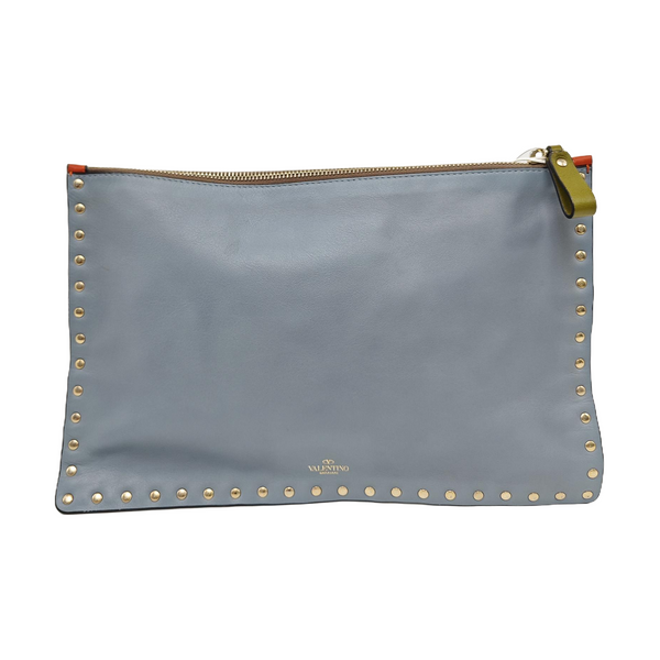Rockstud Calfskin Blue