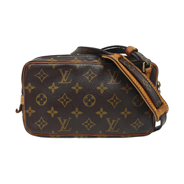 MARLY BANDOULIERE Monogram Coated Canvas Brown