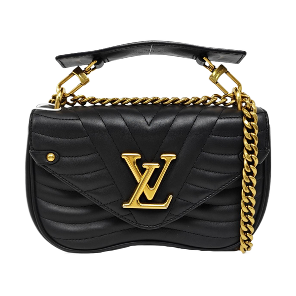 NEW WAVE PM Quilted Calfskin Black