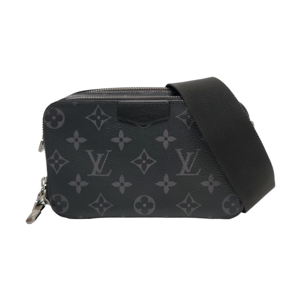 ALPHA Monogram Coated Canvas Black