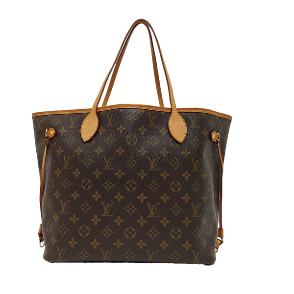 NEVERFULL MM Monogram Coated Canvas Brown