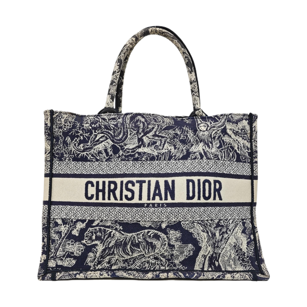 Book Tote Medium Canvas Blue