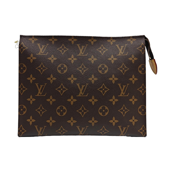 TOILET POCKET 26 Monogram Coated Canvas Brown