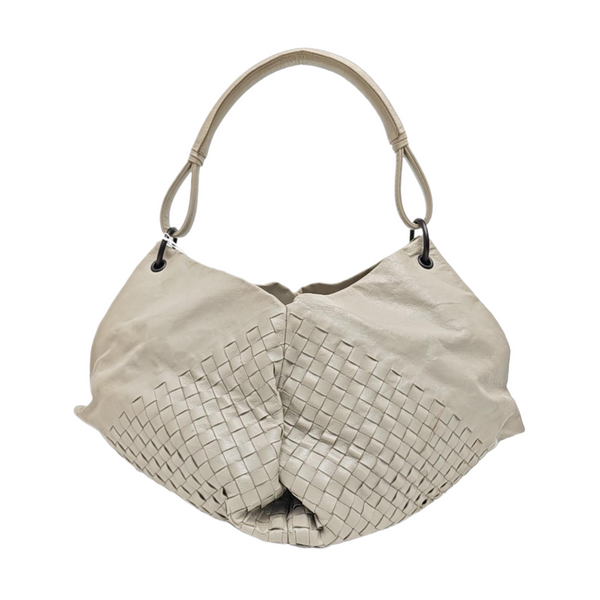 Calfskin Top Handle Bag Gray