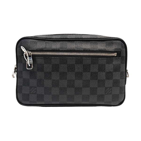 ALPHA Damier Graphite Coated Canvas Gray