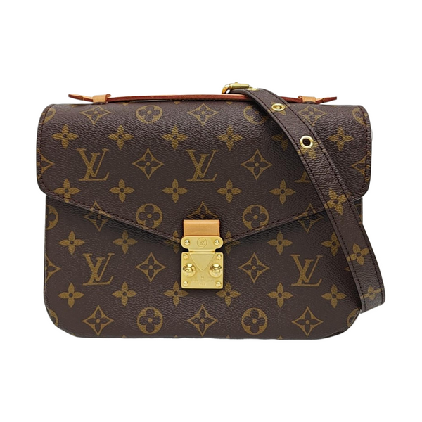 MÉTIS MM Monogram Coated Canvas Brown