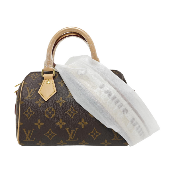 SPEEDY 20 Monogram Coated Canvas Brown
