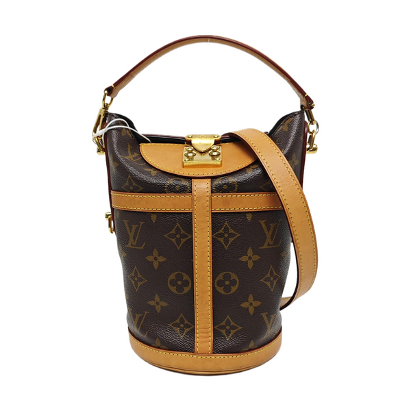 DUFFLE Monogram Coated Canvas Brown