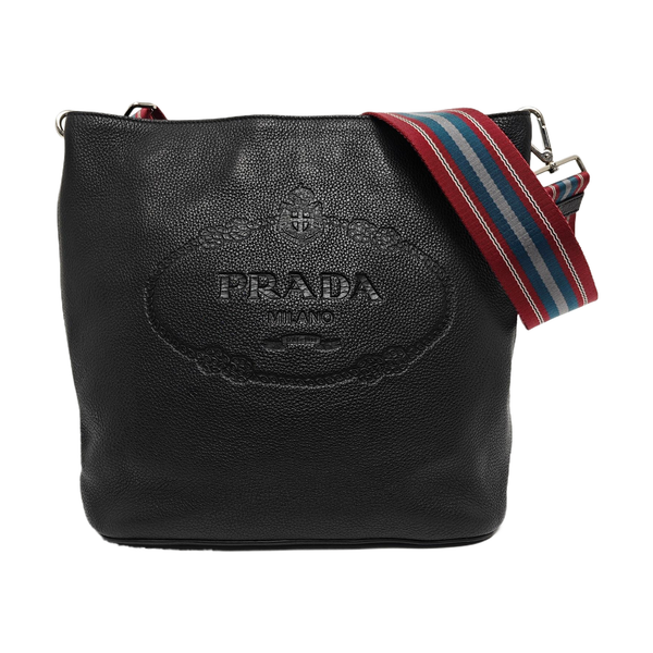 Calfskin Shoulder Bag Black