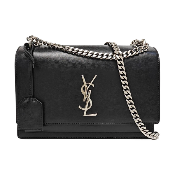 SUNSET Medium Calfskin Black