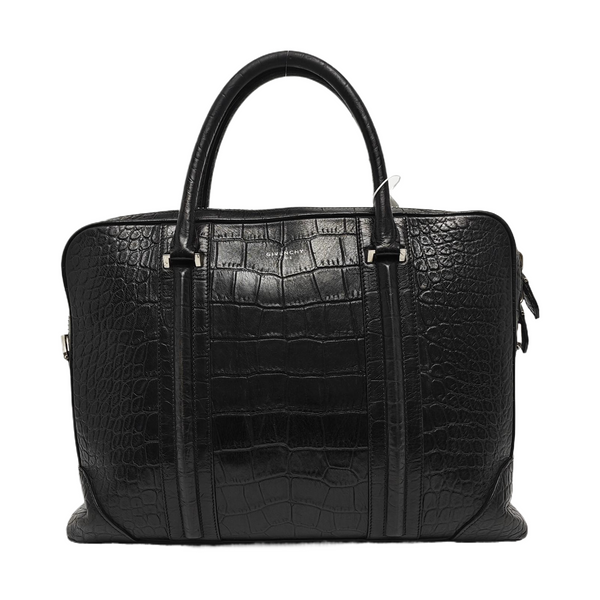 Calfskin Top Handle Bag Black