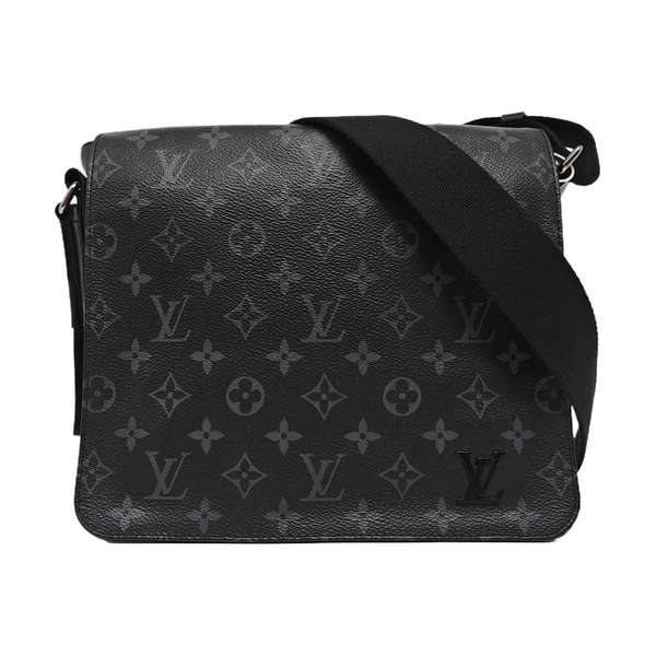 DISTRICT PM Monogram Coated Canvas Black