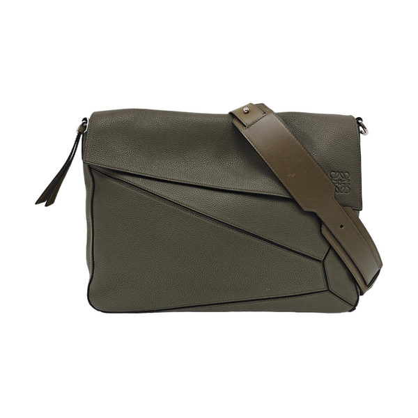 Puzzle Large Calfskin Green