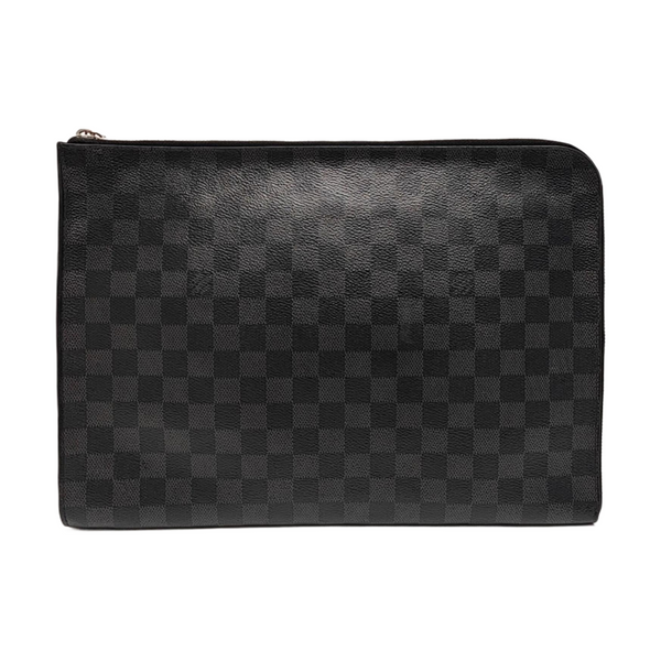 JOUR GM Damier Graphite Coated Canvas Gray