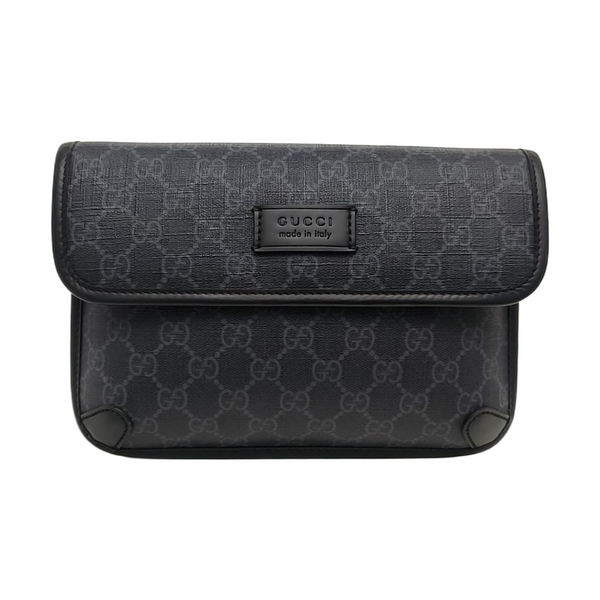 Neo Vintage Monogram Coated Canvas Black
