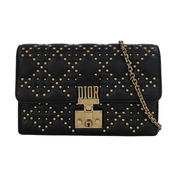 Dioraddict Cannage Calfskin Black