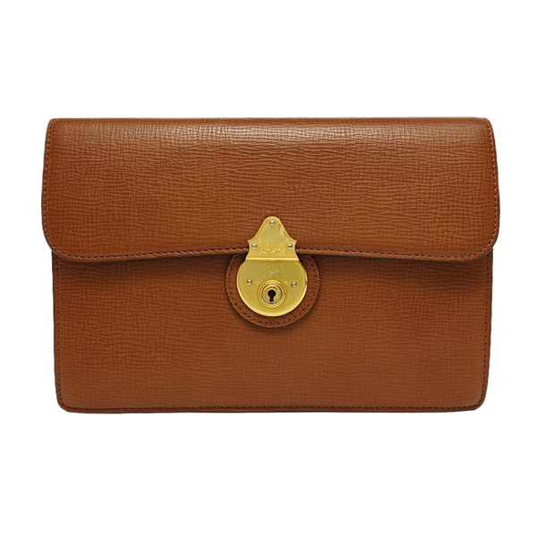 Calfskin Clutch Brown