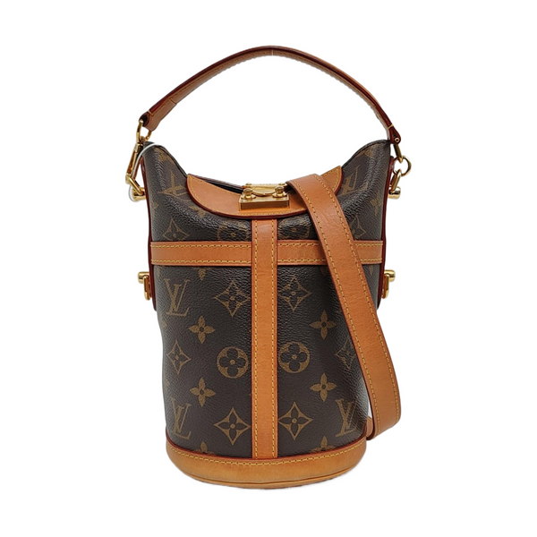 DUFFLE Monogram Coated Canvas Brown