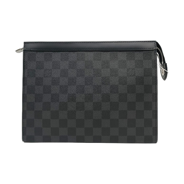Pochette Voyag MM Damier Graphite Coated Canvas Gray