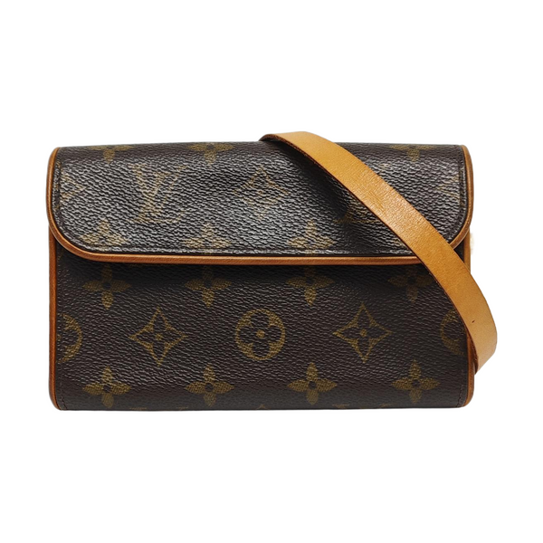 FLORENTINE Monogram Coated Canvas Brown