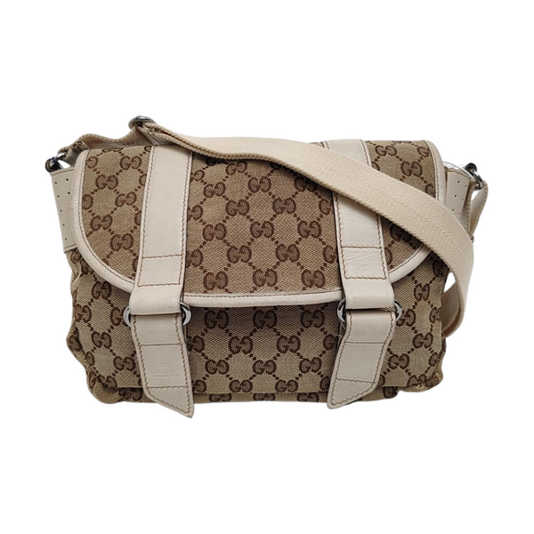 Monogram Canvas Shoulder Bag Black