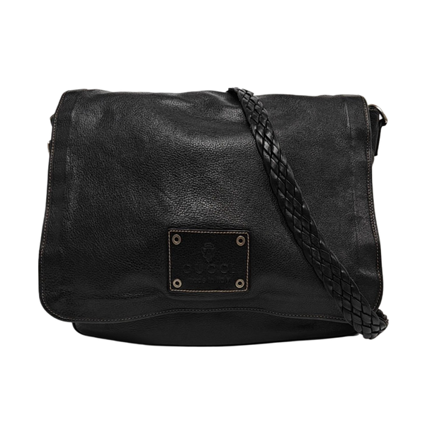 Calfskin Shoulder Bag Black