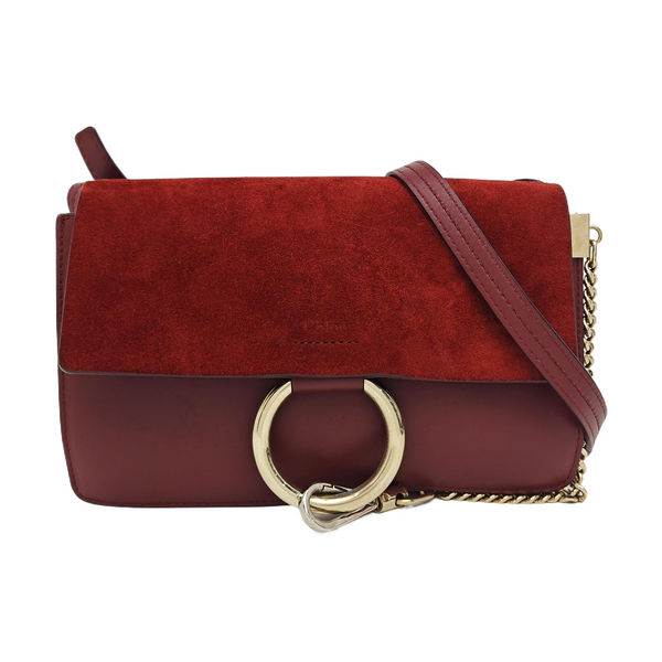 Faye Small Calfskin Red