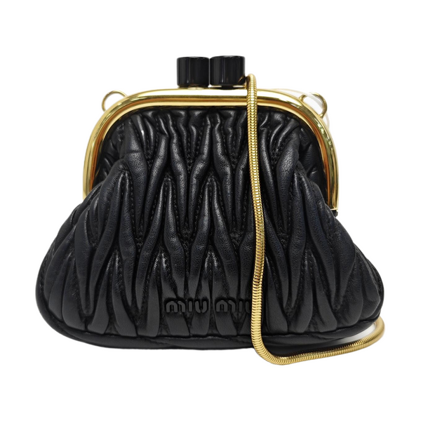 Miu Belle Lambskin Black