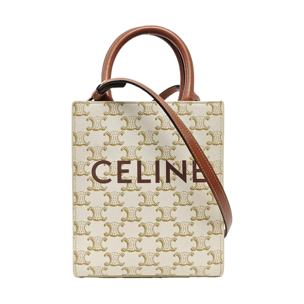 CABAS CELINE Mini Coated Canvas White
