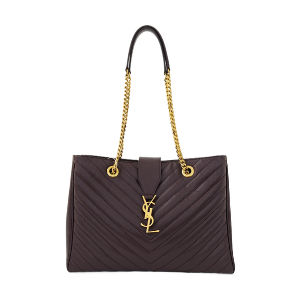 MONOGRAM Chevron Calfskin Red