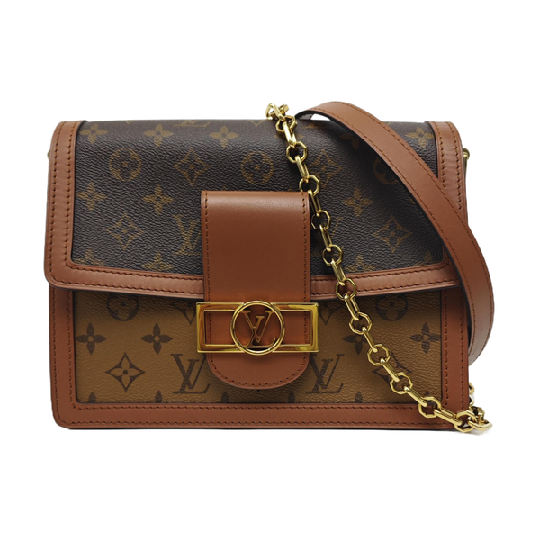 DAUPHINE MM Monogram Coated Canvas Brown