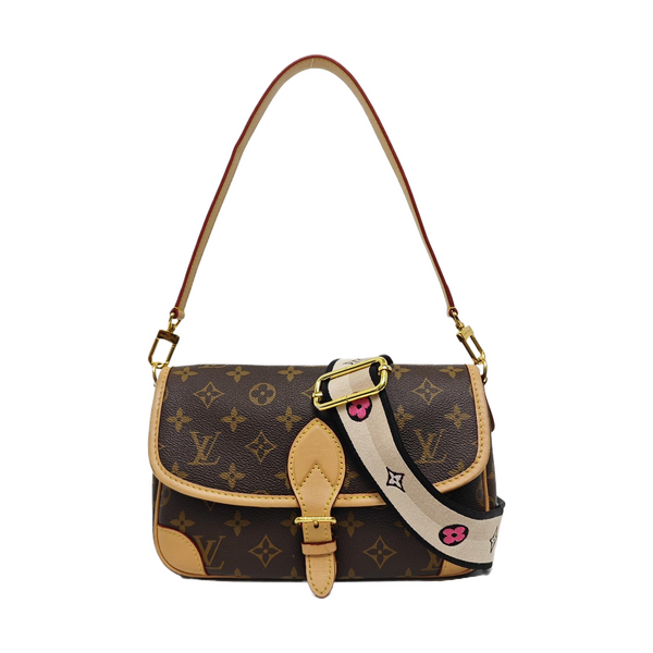 DIANE Monogram Coated Canvas Brown