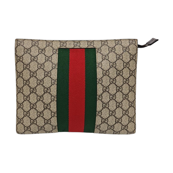 GG Supreme Monogram Coated Canvas Black
