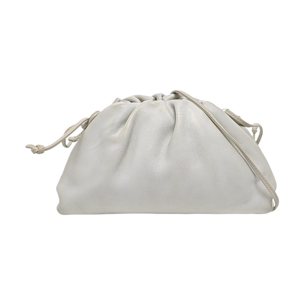 Authenticated pre-owned The Pouch Mini Calfskin White - Shoulder Bag at Looply