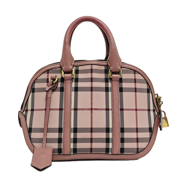 Canvas Top Handle Bag Pink