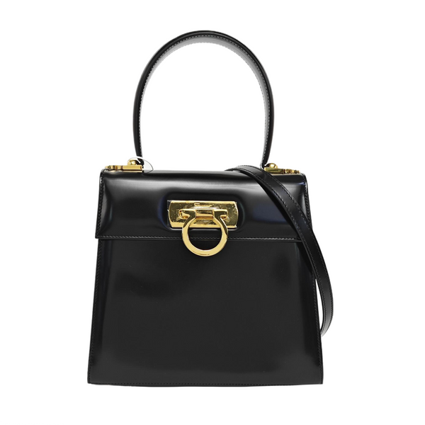 Kelly Medium Patent Leather Black