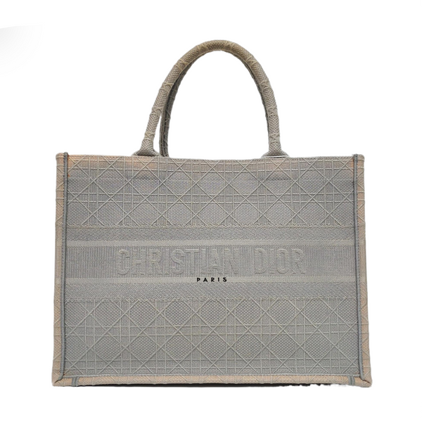 Authenticated pre-owned Book Tote Medium Canvas Gray - Tote Bag at Looply