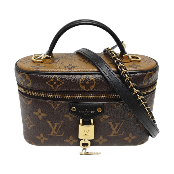 Vanity Chain Pouch Monogram Coated Canvas Brown