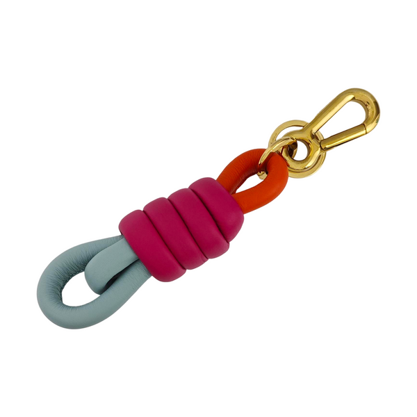Leather Bag Charm Multicolor
