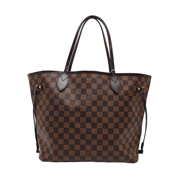 NEVERFULL MM Damier Ebene Coated Canvas Brown