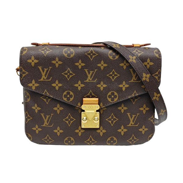 MÉTIS MM Monogram Coated Canvas Brown