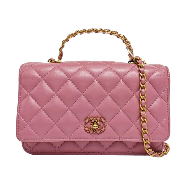 WOC Quilted Lambskin Pink