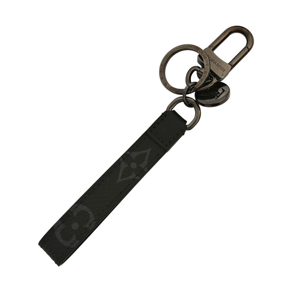 Leather Bag Charm Black