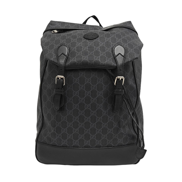 Retro Medium Monogram Coated Canvas Black